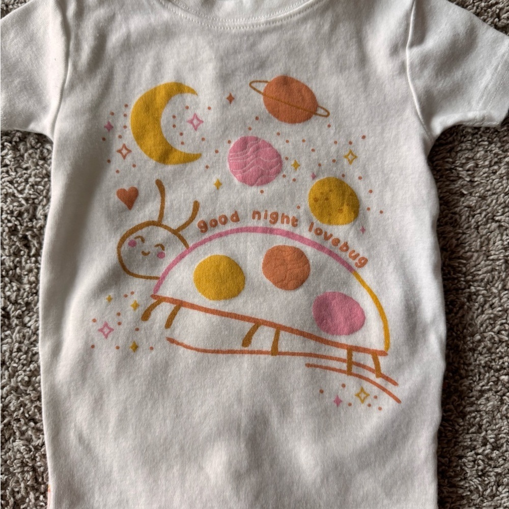 Toddler Girl Pajamas Set 2 piece Pajamas short sleeve and pants space size 2T - Picture 9 of 11
